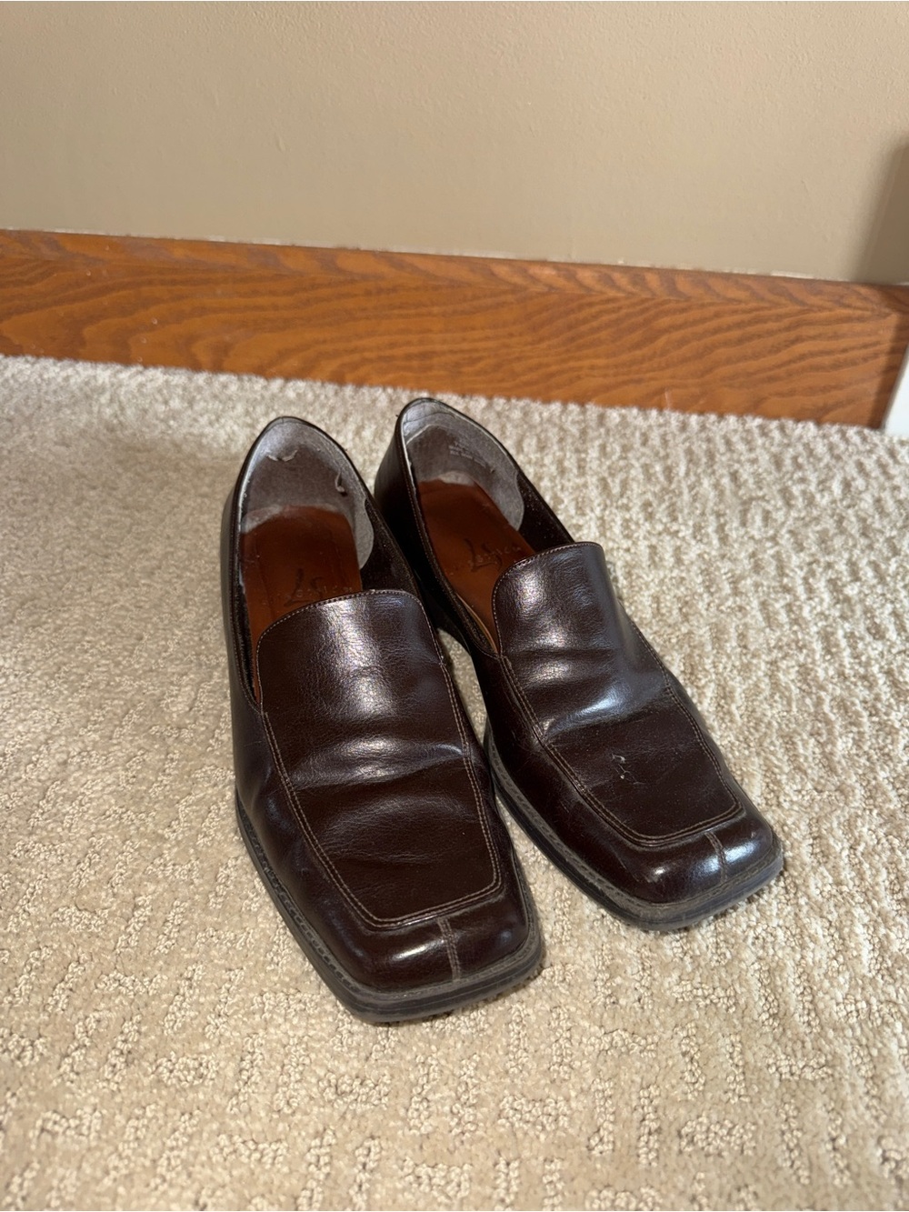 Women’s Brown Leather Slip-On Dress Loafers